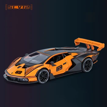 1:32 Lamborghini Essenza SCV12 Supercar Aliaj Model de Masina de Jucarie Diecasts Turnarea Metalelor de Sunet și Lumină Auto Jucarii Pentru Copii de Vehicule
