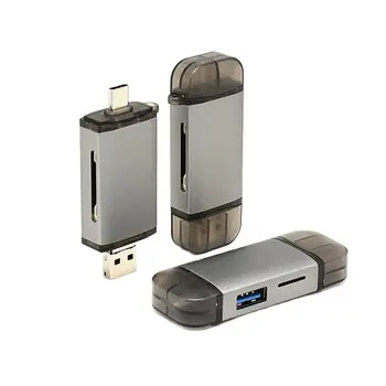 1 buc 6 in1 Universal SD/TF Card de Calculator SIM Telefon Mobil Cititoare de Carduri USB 3.0 Type-C USB OTG Micro Cititor de Card Backup Pentru Android