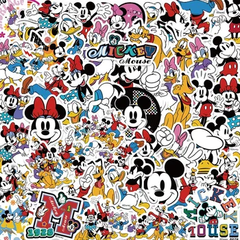 10/30/50PCS Nou Disney Clasic de Desene animate Mickey Mouse Autocolant DIY Telefon Laptop Depozitare Skateboard Graffiti Decalcomanii de Distracție pentru Copil Jucărie