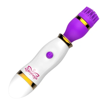 10 Viteze Clitoris Vagin Stimulator AV Stick G-spot Masaj Spin Perie Vibratoare Jucarii Sexuale pentru Femei Produse pentru Adulți