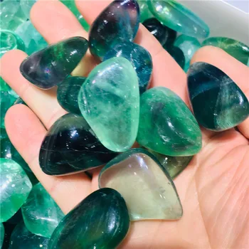 100 g gem de rulare piatră naturală minerală bijuterie cristal de fluorit este folosit pentru a vindeca chakrele