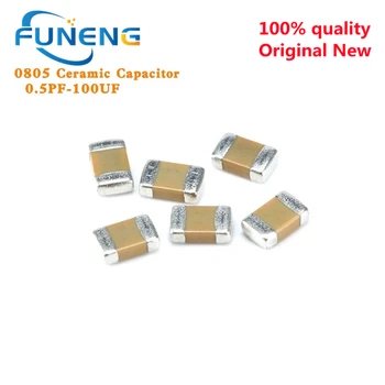 100buc 100nF X7R de Eroare de 10% 50V 0805 0.1 UF 104 1pF ~ 47uF Peliculă Groasă SMD Chip Condensator Ceramic Multistrat