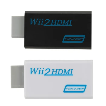 1080P Full HD Pentru Wii La HDMI compatibil-Adaptor Convertor Audio de 3,5 mm Pentru PC Monitor HDTV Pentru Wii2 compatibil HDMI Converter