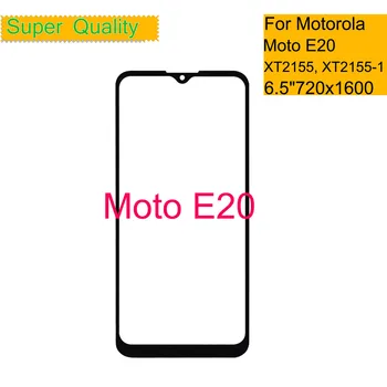 10buc/Lot Pentru Motorola Moto E20 Ecran Tactil Frontal Exterior Panou de Sticlă Lentile Pentru Moto E20 XT2155 XT2155-1 LCD Frontal de Sticlă Cu OCA