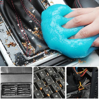 1buc Masina Gel de Curățare Noroi pentru Curățarea Mașinii de Aerisire Auto Spalatorie Auto Interior de Praf Remover Adeziv Tastatură de Calculator Murdărie Curat