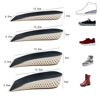 2-5 CM Jumătate Branț Spori Toc Introduce Pantofi de Sport Pad Cushion Arch Support Înălțime Crește Branț Ortopedice 1 Pereche