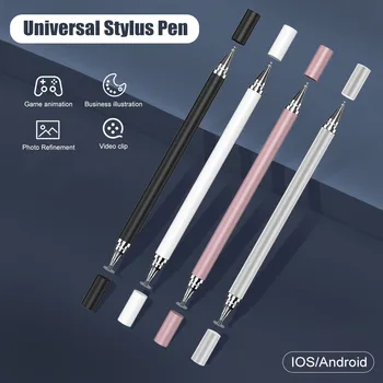 2 in 1 Universal Stylus Pen Tablet Desen Stilou Capacitiv Ecran Caneta Touch Pen pentru iOS, Android, iPad Smart Creion Accesorii