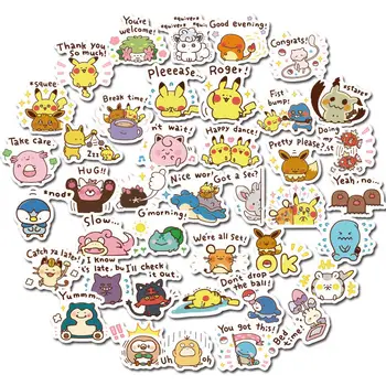 40 Buc Pokemon Autocolant Jucarii pentru Fete Autocolante Drăguț Pachet Pikachu Desene animate DIY Sticker Laptop Anime Rață Animal Aplicatiile
