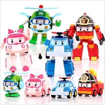 4BUC/SET Jucarii pentru Copii Anime transformare Jucarii robot Mai bun Cadou Pentru Copii Jucarii Auto
