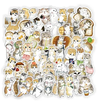 50 Drăguț Mână-pictat de Bagaje Cat Chitara Caz de Telefon rezistent la apa Mână Cont de Papetărie Autocolante Decorare DIY Jucărie Drăguț Cadou