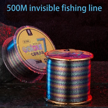 500m Invizibil linie de Pescuit Pistrui Crap Pescuit 3D punctiforme se Scufunda Firul de Pescuit Alge Fluorocarbon de Pescuit Linie de Pescuit