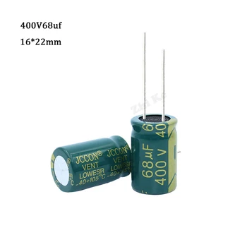 5pcs/lot 400V 68UF 16*22MM 20% RADIAL de Înaltă frecvență Joasă impedanță de Aluminiu Electrolitic Condensator 68000NF 20%