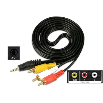 65cm 1m 1,5 m, 3.5 mm Jack Plug de sex Masculin La 3 RCA Adaptor de Înaltă Calitate de 3,5 La RCA de sex Masculin Audio-Video AV Cablu Cablul de Sârmă