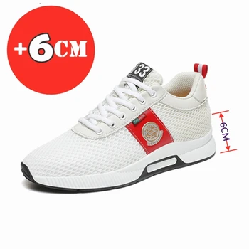 Adidași Bărbați Lift Pantofi de Înaltă Creștere Pantofi pentru Om Casual Înălțime Branț 6CM Sport