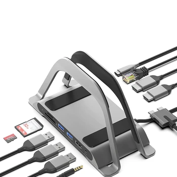 AENZR C Hub USB Pentru Laptop Docking Station Și Suport Pentru Pro Și Aer, Dual Monitor Adaptorului Multiport