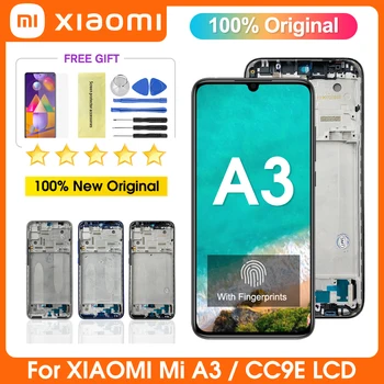 AMOLED Pentru Xiaomi Mi A3 CC9e Display LCD Touch Screen Digitizer Înlocuirea Ansamblului Pentru Xiaomi M1906F9SH M1906F9SI Display LCD