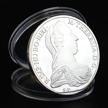Austro-Ungaria Regina Teresia(1717-1780) de Colectie Placat cu Argint de Suveniruri Monedă Monedă Comemorativă