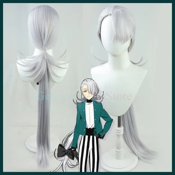 Bishounen Tanteidan Cosplay Sakiguchi Nagahiro Peruca Argintiu Gri 90cm Părul Lung și Drept Anime Băiat Destul de Detectiv Club de Serie