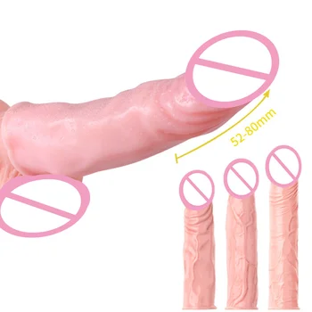 candiway Extinde BOLD Reutilizabile Penis sleeve Întârziere Impotenta contraceptive extensia acoperi punctul G vibrator maneca jucărie Sexuală pentru Bărbați