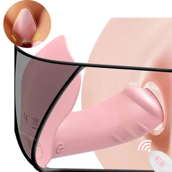Control de la distanță Vibrator Pantie pentru Femei Nici un Sunet Clitorisul Fraier Stimulator Penetrare Penis artificial Adult 18 de sex Feminin jucarii Sexuale pentru Cupluri