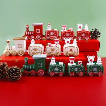 Crăciun fericit din Plastic Set de Tren de Jucărie Prezintă Chrisrmas Decor Acasă Pandantiv Ornamente de Crăciun Cadou pentru Copii de Anul Nou 2023
