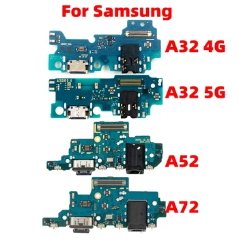 Cu IC Pentru Samsung Galaxy A32 A42 A52 A72 de Încărcare USB Dock Port Mufa Jack Conector de Încărcare de Bord Flex Cablul