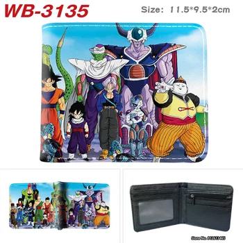 Culoarea De Imprimare Dragon Ball Animație Wu Cuvânt Design Decor De Mare Capacitate Zero Portofel Scurt Portable Bag Cardul