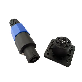 Difuzor Conector de Blocare Priza si Mufa De 4 Pini de sex Masculin Audio Compatibil Adaptor albastru