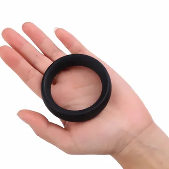 Dimensiune interioară: 45 mm , 50 mm de silicon, inel de penis întârziere inel foarte gros penis inel cockring sex timp de durată jucărie sexuală pentru om