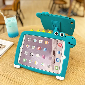 Dinozaur Drăguț Desene animate Silicon Moale Caz de Protecție Pentru iPad Pro 12.9 2020 2021 iPad Pro 11 de Aer 1 2 3 4 10.2 2019 2020