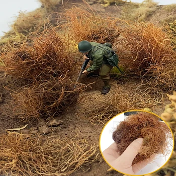 Diorama de Simulare Iarba DIY Model Militare a Face Manual Scenă Model Material Ruinele Pustie Iarbă Fân Rrass Rădăcini Peisaj