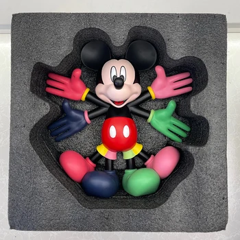 Disney Mickey Mickey Mouse Figma Desene Animate Papusa Joc Valul Figura Decor Galvanizare Rășină Orb Cutie Decor Cadou Jucarii