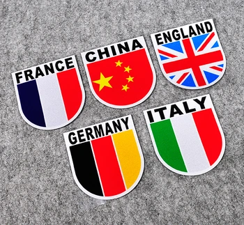 Drapelul național Franța, Italia, Anglia, Italia, China Masina din Spate Abțibilduri Reflectorizante din PVC Vinil Auto Camioane Corpul Decorare Autocolant
