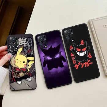 Drăguț desen Animat Pokemon Pikachu Gengar Telefon Caz Pentru Redmi Notă 11E 11 11 10 9 Pro 9A K20 K30 K40 Moale cu Capac de Silicon