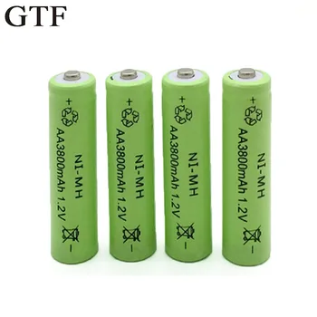 GTF 1.2 V 3800mah Baterie AA Ni-MH Neutru Baterie Reîncărcabilă baterie AA baterii pentru camera de jucarii RC Acumulator