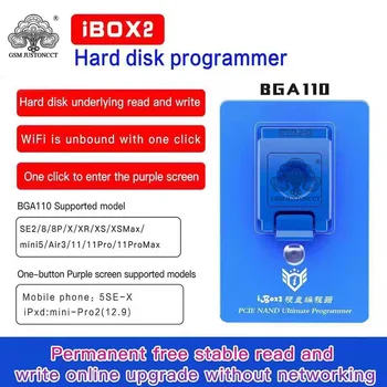 iBOX 2 Hard Disk-Programator Terminator/O cheie violet/BGA 110 Programator/Suport models5SE/PCIE/NAND 110HARD-X/mini -Pro1 12.9