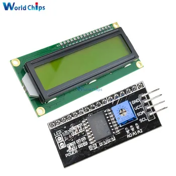 IIC/I2C/DST/interfață Serială SPI Bord Modulul+LCD1602 1602 modul ecran Galben 16x2 Caractere LCD Display Module de 5V pentru arduino