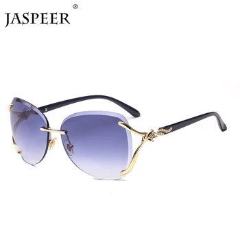 JASPEER Moda Diamant ochelari de Soare Femei Bărbați 2020 Nou de Lux de Brand Designer Neregulate de Metal Albastru Degrade Roz Doamnelor Ochelari de vedere