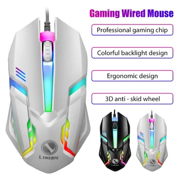 Jocuri Luminos cu Fir Gaming Mouse Usb Desktop Laptop Mut Gaming Mouse de Gaming Punk Stil Retro 3 Butonul Usb cu Fir Mouse 1000Dpi