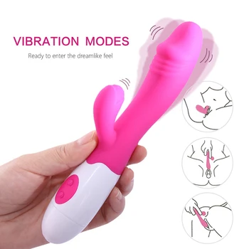 Jucarii sexuale pentru femei punctul G Vibrator Vibrator Dual Vibration Silicon Masturbator Vagin puternic de Stimulare Clitoris Masaj