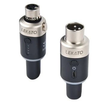 LEKATO MW-1 Tehnologie Wireless 5.8 GHz Microfon Sistem de Emisie-recepție Chitara Transmițător Receptor PE XLR Chitara Accesorii