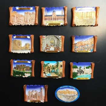 Magneti de frigider Siria Turism, magazin de Suveniruri 3D Rasina Pictata manual Magnetic Frigider Autocolante Orientul Mijlociu Ambarcațiuni Decor Idei de Cadouri