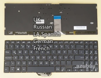 Marea BRITANIE rusă, latină, spaniolă, germană, franceză Tastatura Pentru ASUS Vivobook X530FA U530FA U530FN U530UA U530UF U530UN S530UA X557, cu iluminare din spate