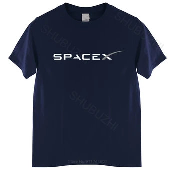 Mens de vara din bumbac tricou topuri largi Nou SPACEX SPAȚIU X LOGO-ul ELON Design de Tricou barbat din bumbac tricou dimensiune mai mare