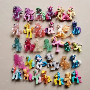 Micul Meu Ponei Mini Papusa Twilight Sparkle, Rainbow Dash, Pinkie Pie Raritate Model Anime Cifre Favorite Colecta Ornamente