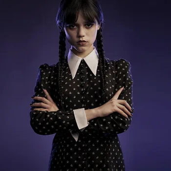 Miercuri Familia Addams Adult Nevermore Academia Uniformă Școlară Costume Cosplay Costum Set Complet Sacou Vesta, Camasa, Fusta Cravată