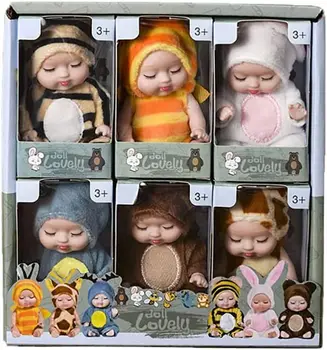 Mini Papusa Jucărie De Copil Nou-Născut Mini Dormit Renaștere Păpuși Copii Fete Lavabile Realist Silicon Păpuși În Miniatură Papusa Jucării