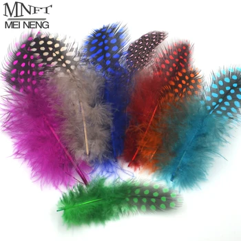 MNFT 50PCS/Multe Culori Amestecate Combo Guineea Perla Pui Pene Pentru Fly tying Material / DIY Zbura de Pescuit Atrage Insecte