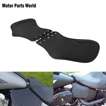 Motociclete Negre Căldură Șa Scut Deflectoare din Piele PU Pentru Touring Harley Street Glide Alunecare Rutier Softail Dyna Sportster XL
