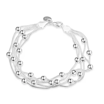 Noul Design Multi-Linie Conservatie Farmecul Bratari pentru Femei 925 de Bijuterii de Argint Șarpe Lanț Brățară